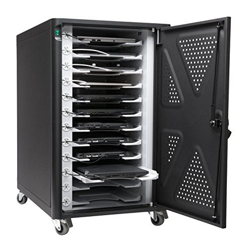 Kensington AC12 Security Charging Cabinet for Tablets, Chromebooks, 2 in 1 Laptops (K64415NA)