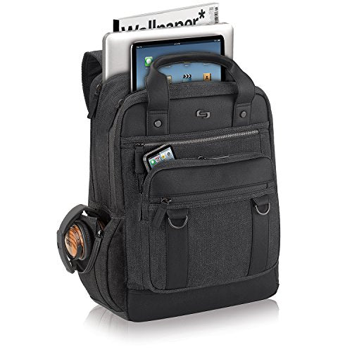 Solo Crosby 15.6 Inch Laptop Backpack with Padded Compartment, Black
