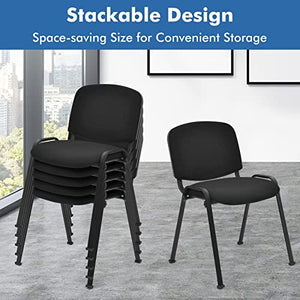 HAPPYGRILL Stackable Waiting Room Chairs with Metal Frame and Padded Cushion (5-Pack)