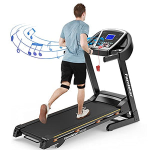 Famistar 9028S 15% Auto Incline Treadmill, Smart Shock-Absorbing Running Machine with 300 lb Capacity, 12 Programs Easy Assembly&Space Saving for Home Office Workout