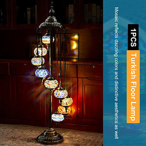 Hortsun Turkish Moroccan Globe Floor Lamp (9 Globes Style)