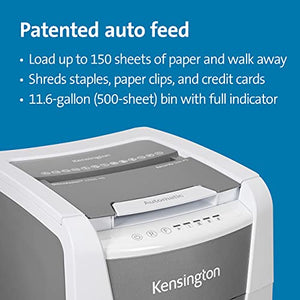 Kensington OfficeAssist 150-Sheet Auto-Feed Micro Cut Shredder - K52050AM