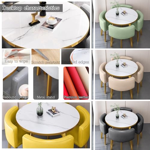 DIHRVTHC Reception Table and Chair Combination - Business Office Furniture Set (Grey)