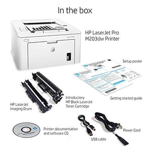 HP LaserJet Pro M203dw Wireless Laser Printer, Works with Alexa (G3Q47A). Replaces HP M201dw Laser Printer