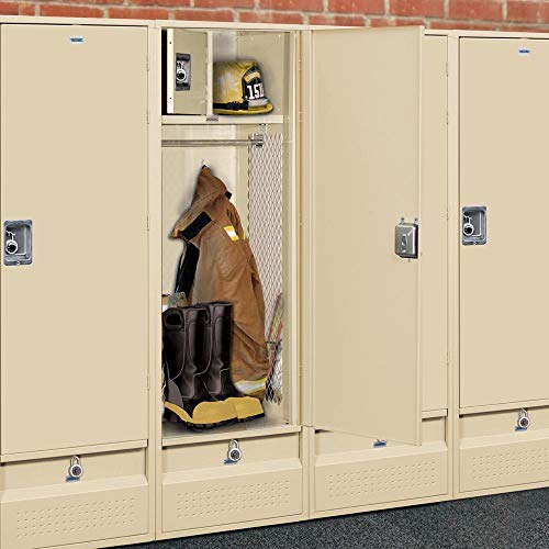 Salsbury Industries 71024TN-U 6ft High 24in Deep Unassembled Metal Locker - Tan Brown