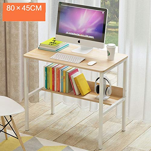 LICHUAN Folding Table Computer Desk- Desktop Home Simple Desk Computer Desk Study Writing Table Office Desk Workstation for Home Office Folding Table Desk