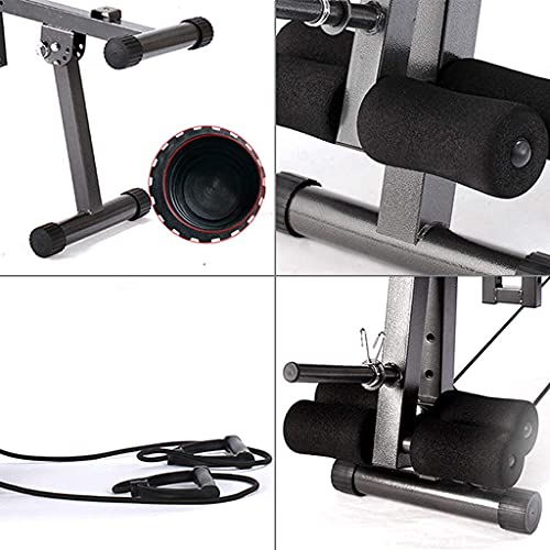 QPBP Commercial Grade Fitness Adjustable Weight Bench,Multifunction Foldable Bench Barbell Lifting Incline Bench Dumbbell Stool Workout Strength Training Equipment, Suitable for Home