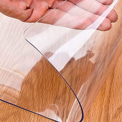 ZHOUHONG Hard-Floor Chair Mat for Hardwood Floor - Clear Vinyl Non Slip Protector