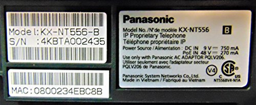 PANASONIC KX-NT556-B 6-LINE BACKLIT LCD DISPLAY IP PHONE (BLACK)