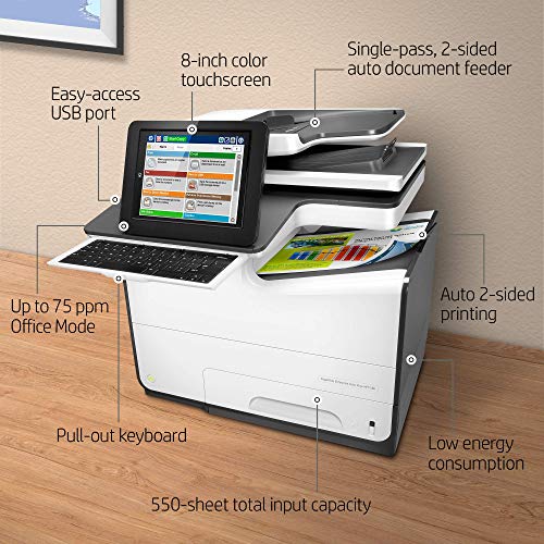 HP G1W41A#BGJ PageWide Enterprise Color Flow MFP 586Z 8" (Renewed)