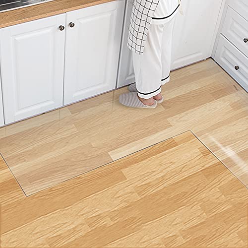 PVC Chair Floor Mat Home Office Protector for Hard Wood Floors, Carpet Protector Chair Mat, Desk Chair Mat for Carpet, Non-Slip Floor Protection Mat (100x120cm)