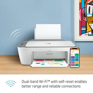 HP DeskJet 2755e Wireless Color All-in-One Printer, Print Scan Copy, Wireless Printing, Dual-Band Wi-Fi, LCD Display, 1200X 1200dpi, W/Silmarils Printer Cable