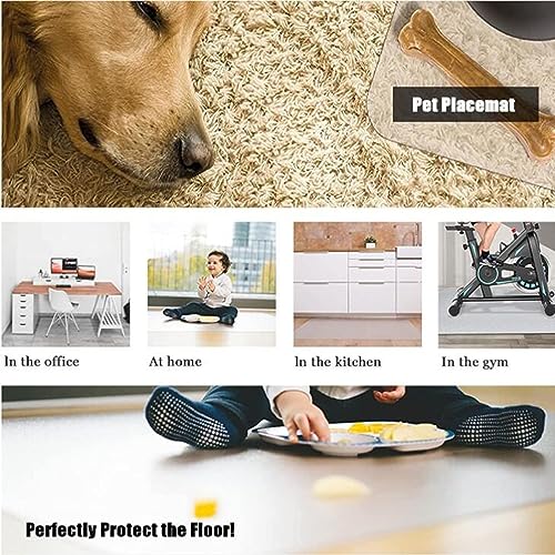 HOBBOY Clear Vinyl Hard-Floor Chair Mat Runner Rug - Waterproof Protector, 1mm Thick