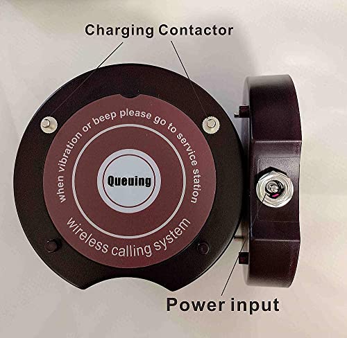 Shihui Wireless Calling System 30 Coaster Pagers + 1 Keypad Queue Pager - Restaurant Guest Paging System