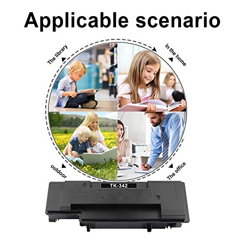TK342 TK-342 1T02J00US0 Toner Cartridge Replacement for Kyocera FS-2020D(1102J02US0) FS-2020DN(1102J03EU0) Toner Kit Printer (5 Pack,Black)