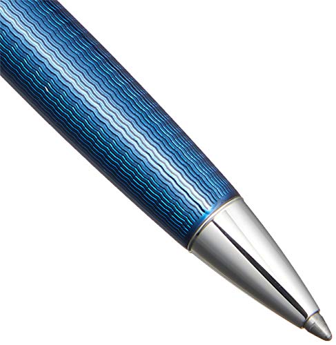 Caran d-ache Léman Grand Twist Retractable Pen Black, Blue 1pc (S) – Ballpoint Pens (Twist Retractable Pen, Blue, Silver, Black, Blue, Silver, Fine, Ambidextrous