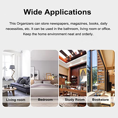 WDJBPSH 6 Tier Brochures Display Holder with Wheels