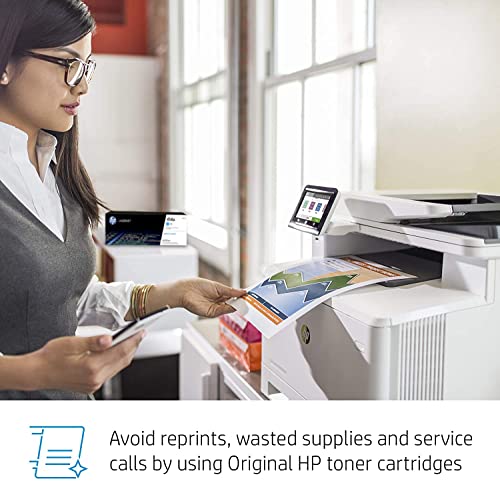 HP Color LaserJet Pro M479fdw All-in-One Wireless Laser Printer, Print & Copy & Scan & Fax, 28ppm, 600 x 600dpi, Auto 2-sided Printing, 4.3" Color Touchscreen Display, Wi-Fi, Bundle with Printer Cable