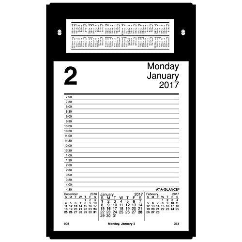 AT-A-GLANCE Daily Desk Calendar Refill 2017, 5 x 8" (E458-50)