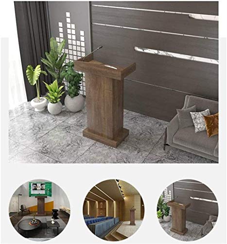 JOuan Lectern Podium Stand - White, Size Without Drawer