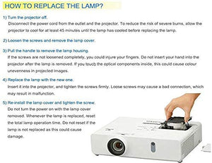 Decinat SPLAMP-101 Original Lamp Replacement Housing for Infocus IN130 IN130ST IN134 IN134ST IN136 IN136ST IN138HD IN138HDST IN2130 IN2134 IN2136 IN2138HD SP2080HD (UHP Bulb Inside)