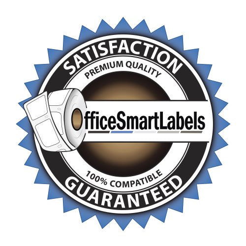 OfficeSmartLabels 1-1/8" x 3-1/2" Self-Adhesive White Address Labels, Compatible with 30320 (100 Rolls, 260 Labels Per Roll)