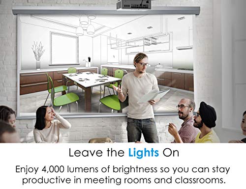 Optoma Professional Laser Projector ZH403 | 1080p | DuraCore Laser Light Source | 30,000 Hours | Crestron Compatible | 4K HDR Input | 4000 Lumens | 2-Year Warranty | White