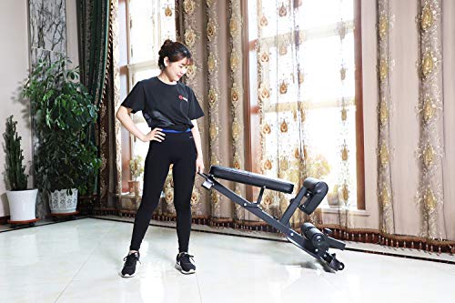 ALTAS Strength 6005B Sissy Squat Black Adjustable Squat Machine Light Commercial Equipment Ab Strength Training Home Gym Workout