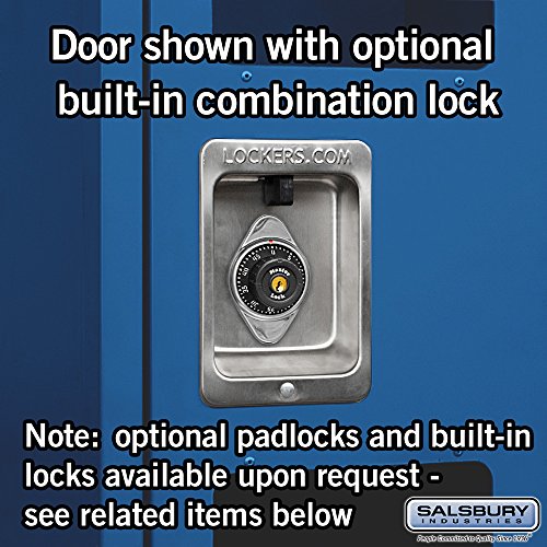 Salsbury Industries 3-Tier See-Through Metal Locker, 6ft High, Blue