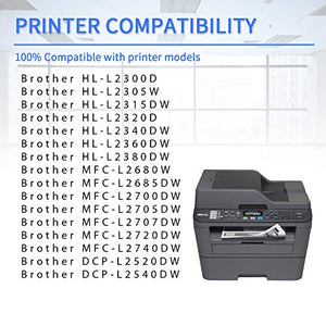 [High Yield] TN-630 Toner + DR-630 Drum Replacement for Brother HL-L2300D MFC-L2680W L2685DW L2700DW L2705DW L2707DW L2740DW DCP-L2520DW Series Printer 6Pack (4Toner+2Drum)  