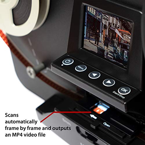 Magnasonic Film Scanner, Converts Super 8/8mm Film to Digital Video, Scans 3", 5", 7" Reels, 32GB SD Card (FS81)