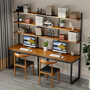 VENBER Computer Desk with Integrated Writing Desk - Study and Office Desk Combination