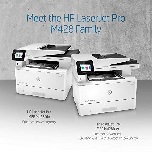 HP LaserJet Pro Multifunction M428fdn Laser Printer (W1A29A) (Renewed)
