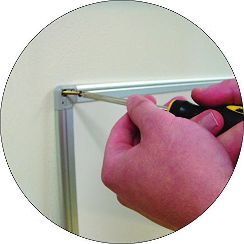 MasterVision Earth Cork Bulletin / Pin Board, 4 x 6 Feet, Aluminum Frame (CA271790)