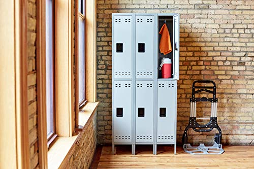 Safco Products 5526GR Double Tier Locker, 3 Column, Gray