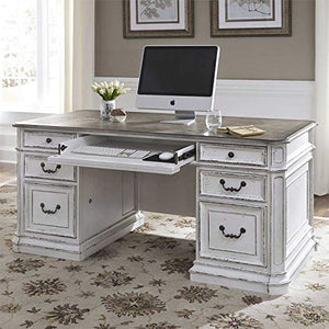 Liberty Magnolia Manor White 5 Piece Desk Set