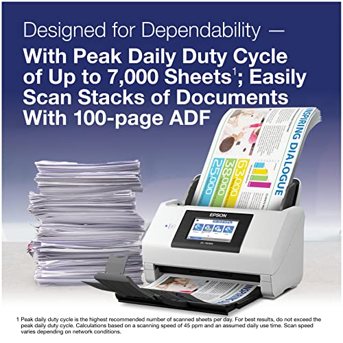 Epson DS-790WN Wireless Color Document Scanner with Duplex Scanning