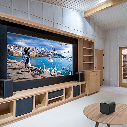 Mini Projector, APEMAN Portable DLP Video Projector, Full HD 1080P Supported, Built-in Battery with Bluetooth Stereo Speakers, Compatible with Laptop/TV Box/PS4/Phone for Home/Outdoor Entertainment