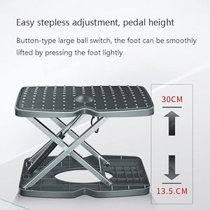 NOTRYA Adjustable Footboard Lifting Pad Footstool - Ergonomic Under Desk Footrest for Leg Relief