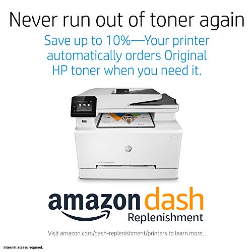 HP LaserJet Pro M281fdw All in One Wireless Color Laser Printer, Amazon Dash Replenishment Ready (T6B82A)