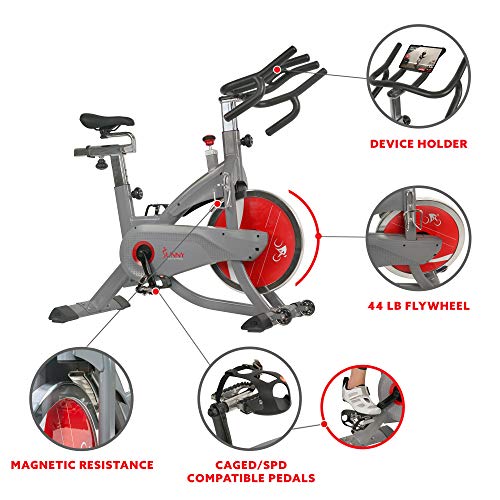 Sunny Health & Fitness AeroPro Indoor Cycling Bike - SF-B1711, Grey
