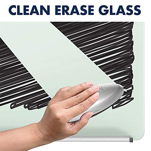 Quartet Easel, Magnetic, Glass Whiteboard, 3' x 2', Adjustable, Portable, Flip Chart Holder, Infinity (ECM32G)
