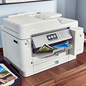 Brother Inkjet Printer, MFC-J5945DW, INKvestmentTank Color Inkjet All-in-One Printer with Wireless, Duplex Printing, NFC and Up to 1-Year of Ink-In-box