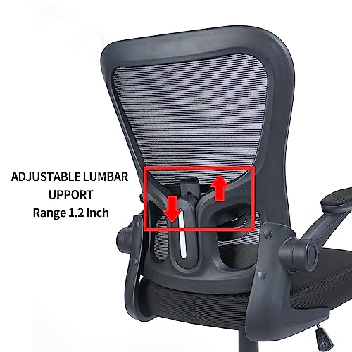 KLASIKA Ergonomic Mesh Desk Chairs with Wheels, Adjustable Height, and Lumbar Support - Set of 4