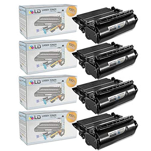 LD Compatible Lexmark 64015HA Set of 4 Black Laser Toner Cartridges for The T644tn, T642dtn, T640, T642tn, T640dtn, T644dn, T640tn, T644n, T642dn, T642n, T640dn, T644, T640n, T644dtn, T642 Printers