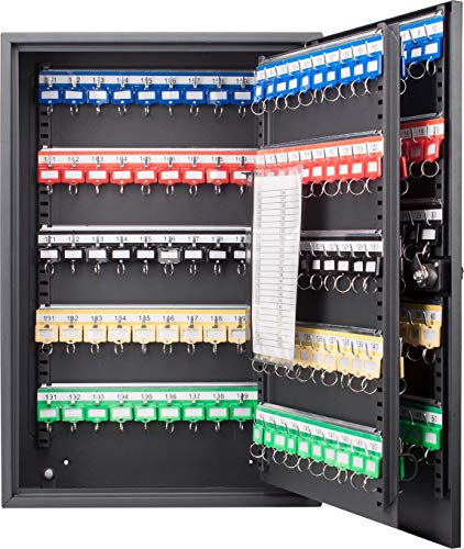 BARSKA CB13266 Combination Lock 200 Position Adjustable Key Cabinet Lock Box Black ,5.5x14.75x21.75