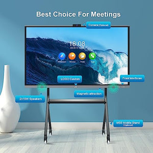 JAV Smart Board H10 55 Inch Interactive Whiteboard with 4K Touchscreen Display - Wall Mount Included