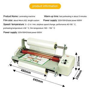 Welljoin NEW 17.5" Laminator Four Rollers Roll Laminating Machine Hottest8460T