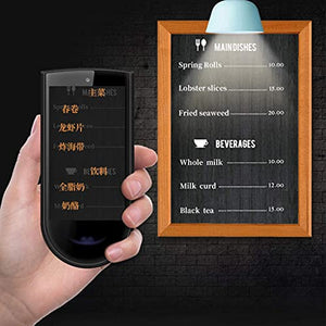 UsmAsk Smart Foreign Language Translator Device - Online Translation in 72 Languages, Automatic Photo Translation in 32 Countries, Portable (Orange)