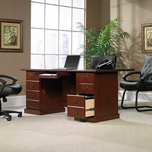 Sauder 109843 Heritage Hill Executive Desk, Classic Cherry Finish